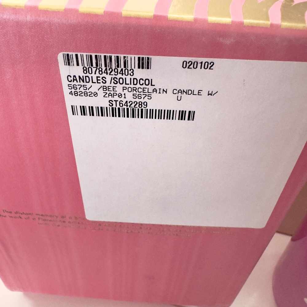 Gucci Pink Porcelain Bee Candle - Picture 9 of 9